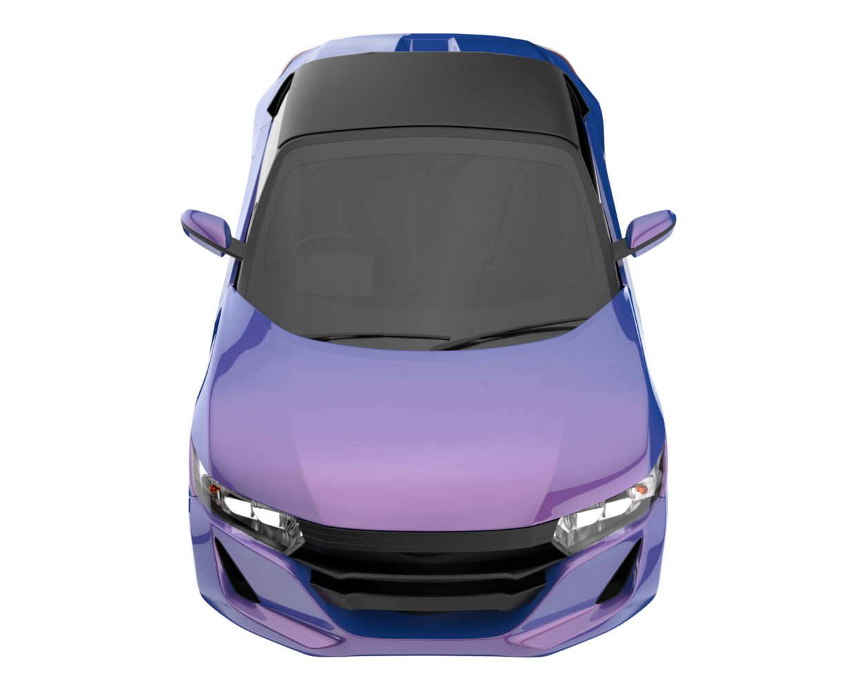 carro esporte isolado em fundo transparente. renderização 3D - ilustração png