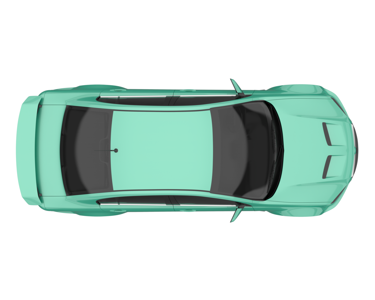 Sport car isolated on transparent background. 3d rendering - illustration png