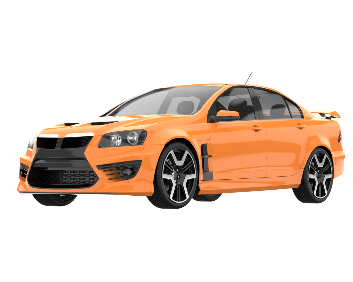 sport auto isolato su trasparente sfondo. 3d interpretazione - illustrazione png