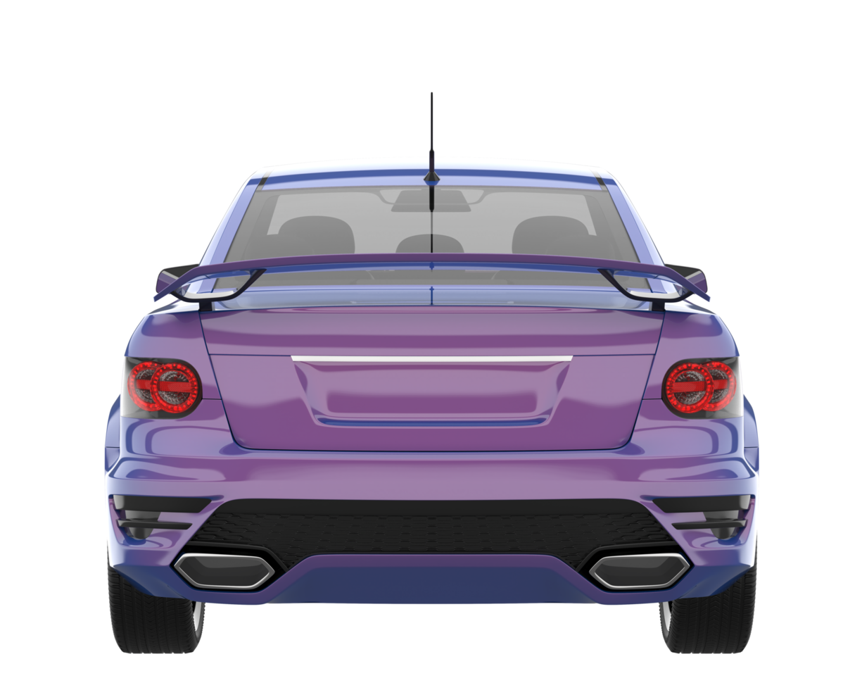 Sport car isolated on transparent background. 3d rendering - illustration png