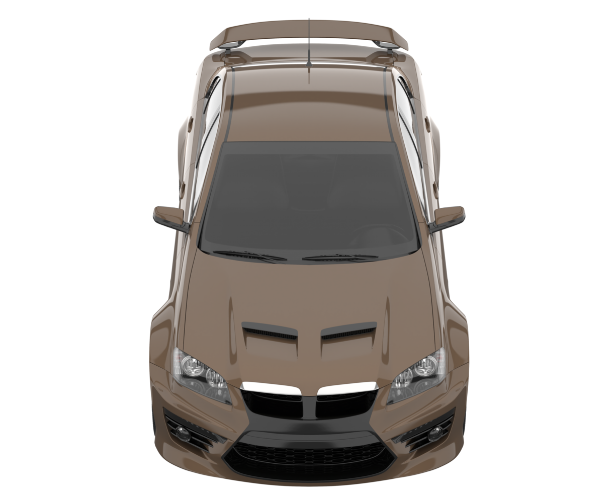 carro esporte isolado em fundo transparente. renderização 3D - ilustração png