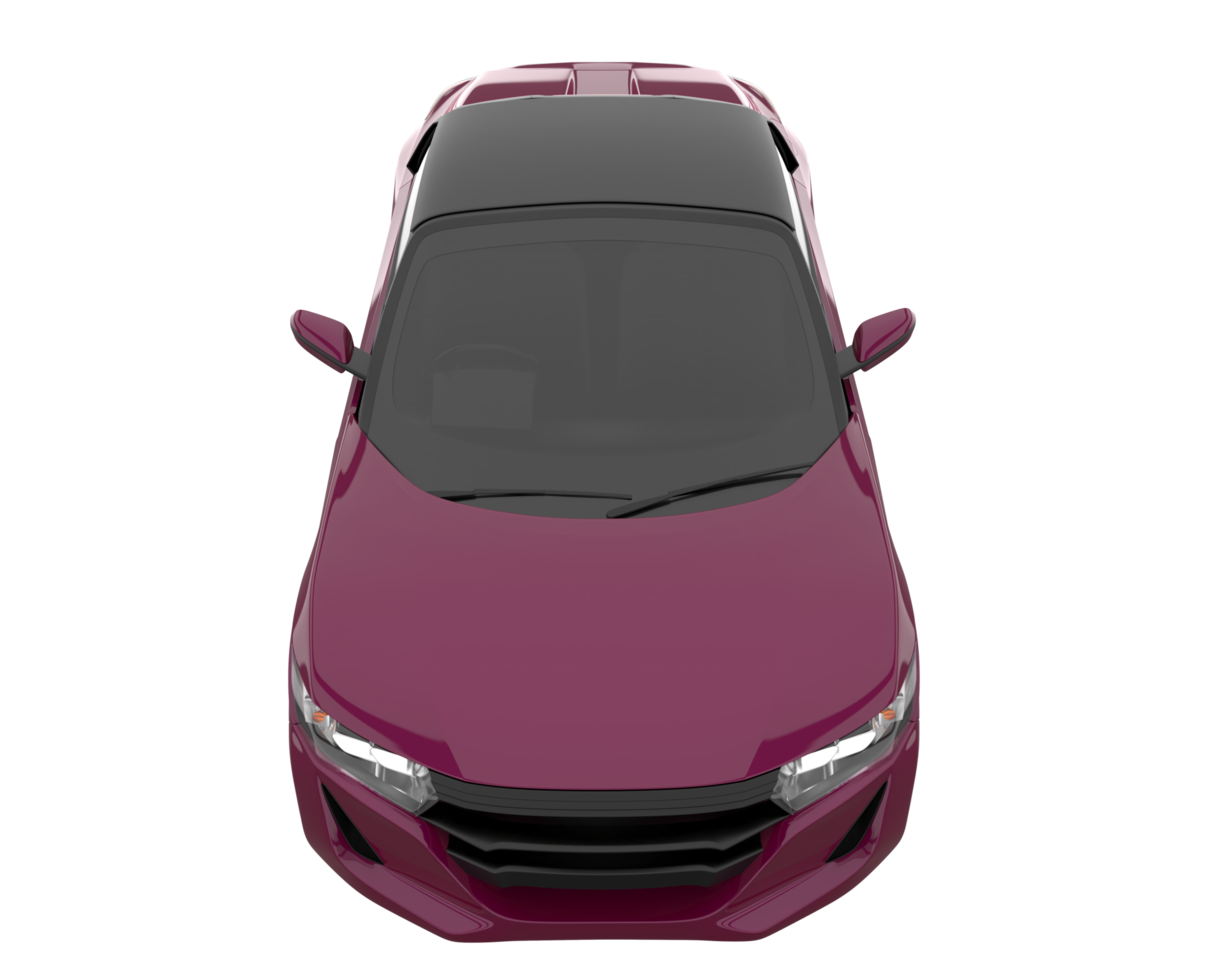 Sport car isolated on transparent background. 3d rendering - illustration png