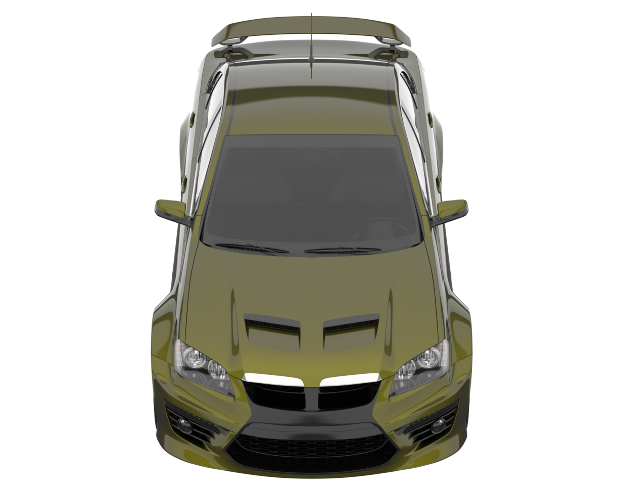 carro esporte isolado em fundo transparente. renderização 3D - ilustração png