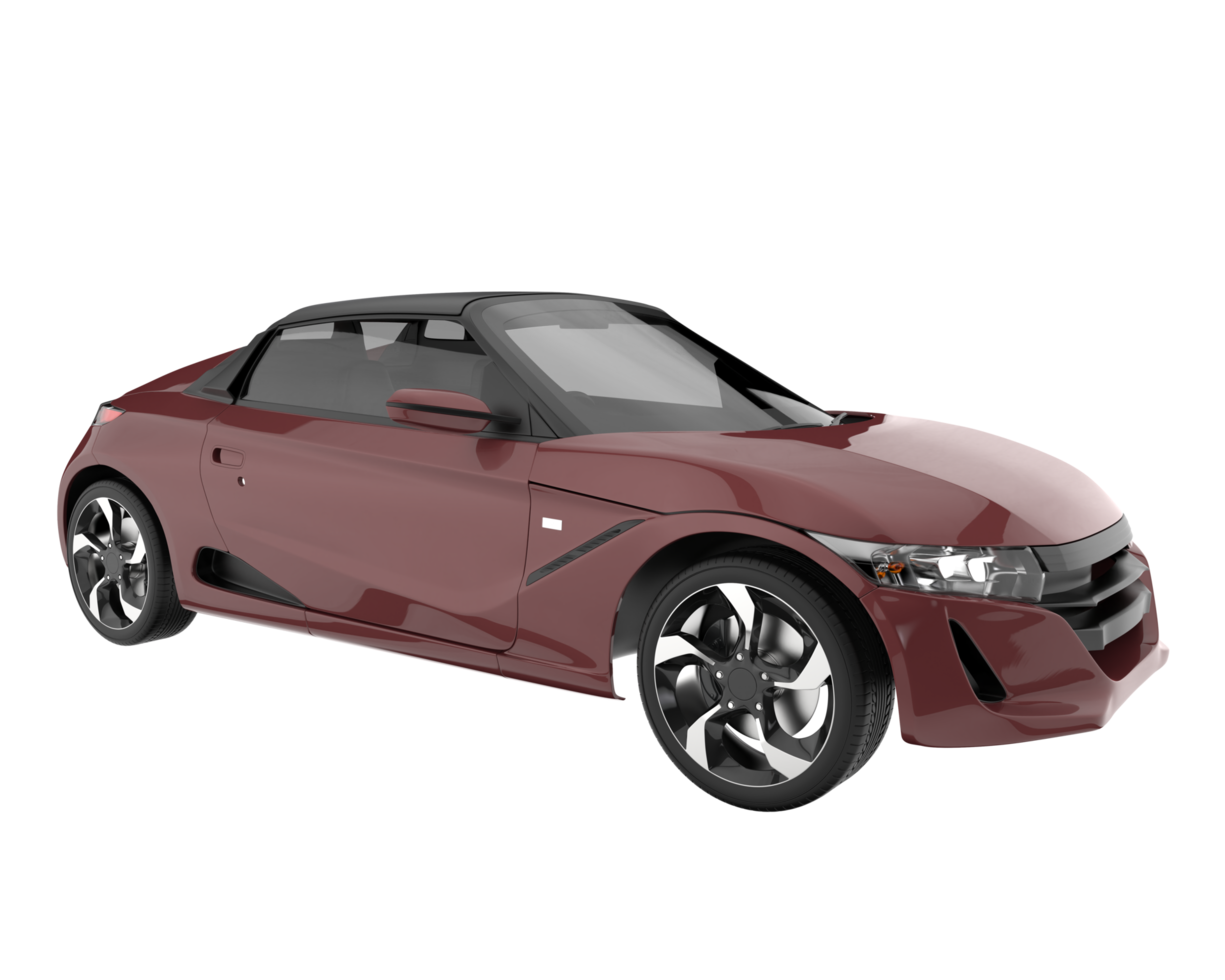 Sport car isolated on transparent background. 3d rendering - illustration png