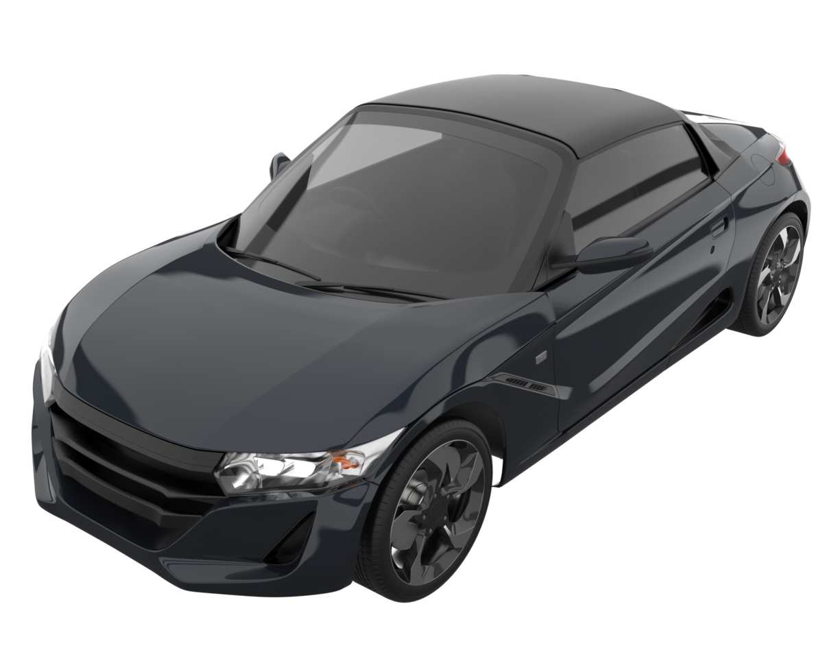 Sport car isolated on transparent background. 3d rendering - illustration png