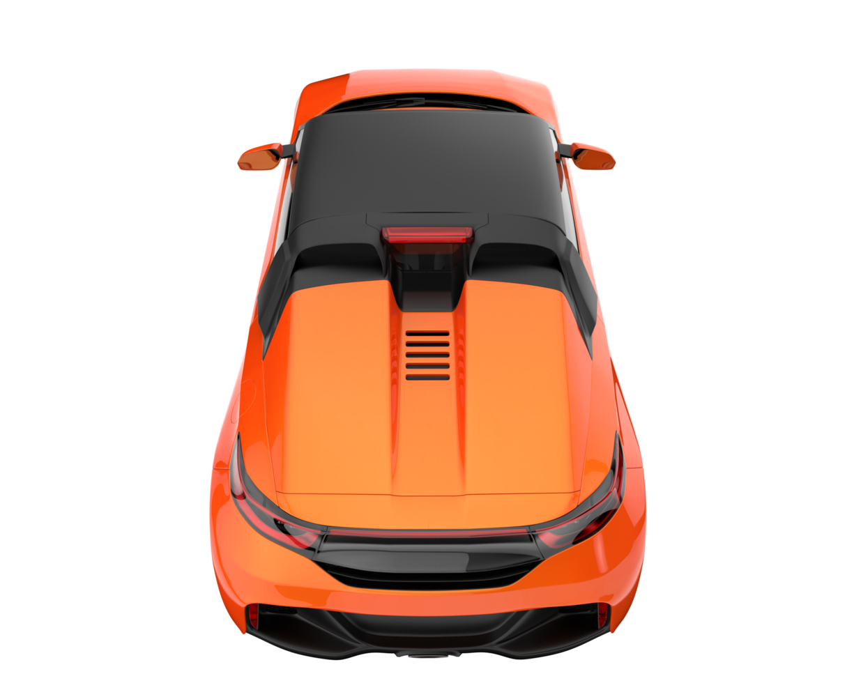Sport car isolated on transparent background. 3d rendering - illustration png