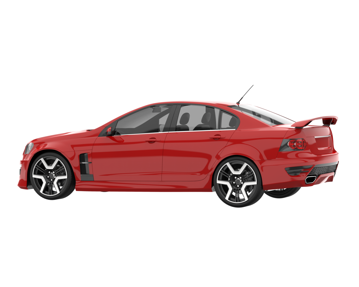 voiture de sport isolée sur fond transparent. rendu 3d - illustration png