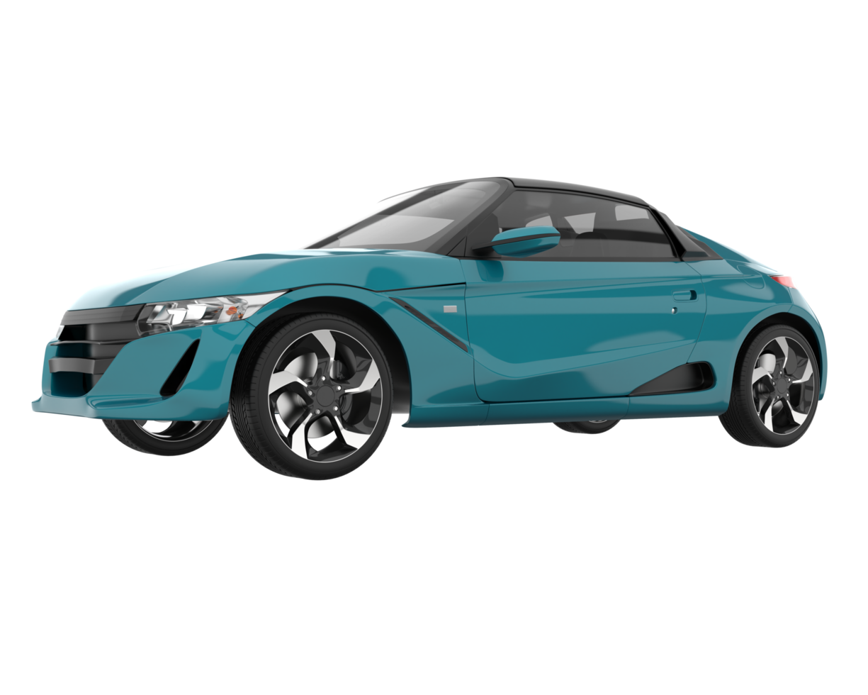 carro esporte isolado em fundo transparente. renderização 3D - ilustração png