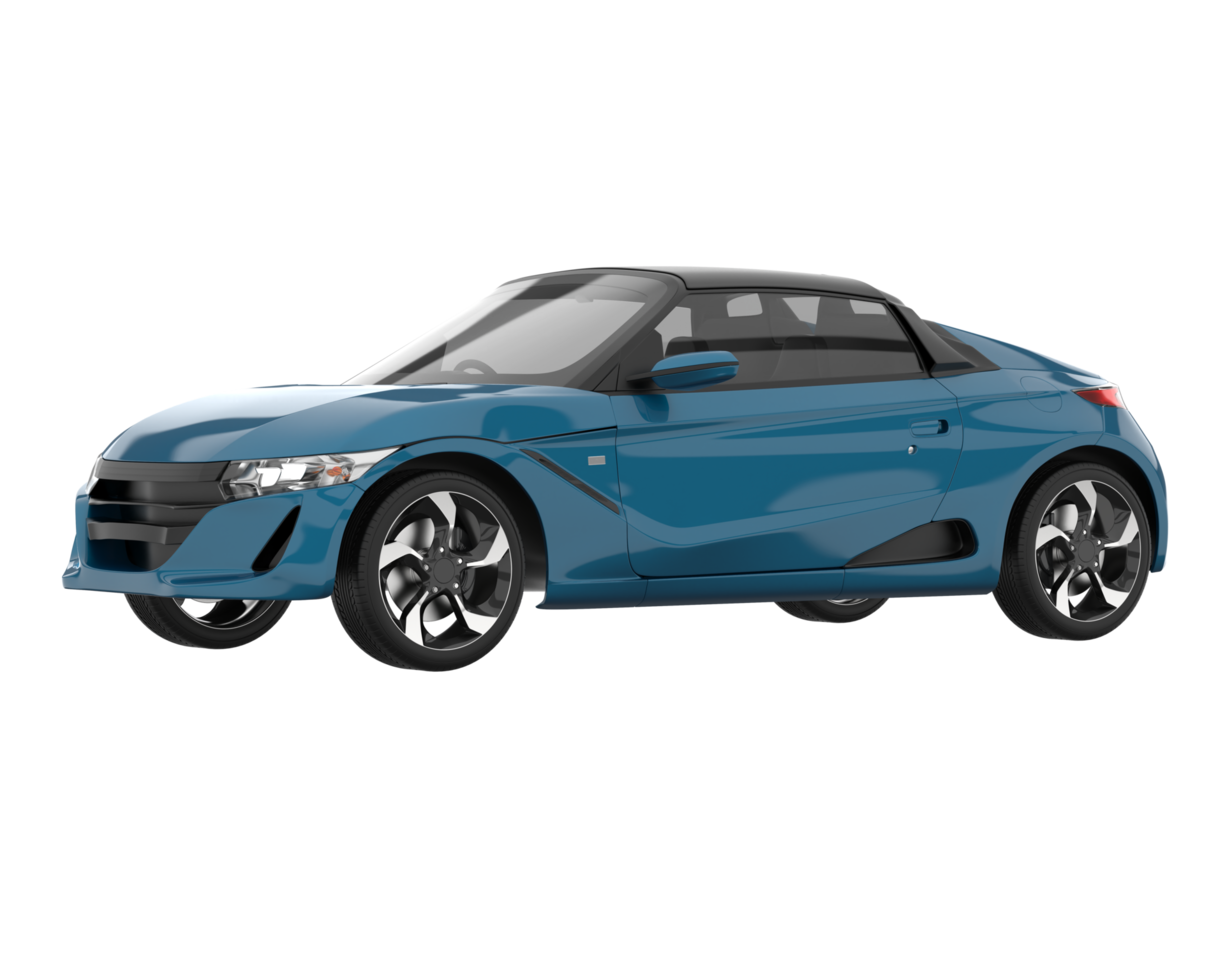 Sport car isolated on transparent background. 3d rendering - illustration png