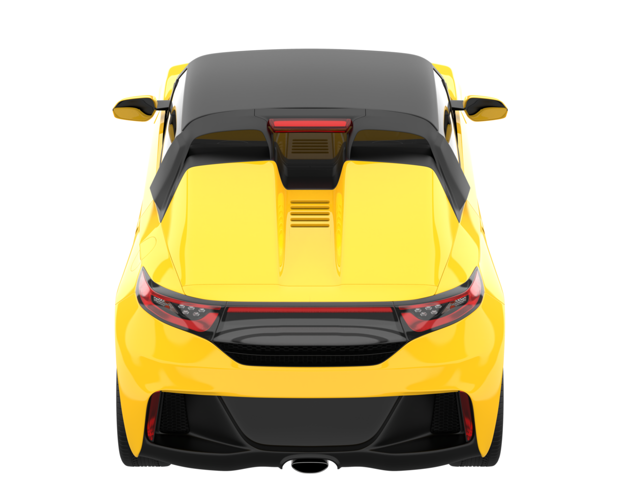 Sport car isolated on transparent background. 3d rendering - illustration png