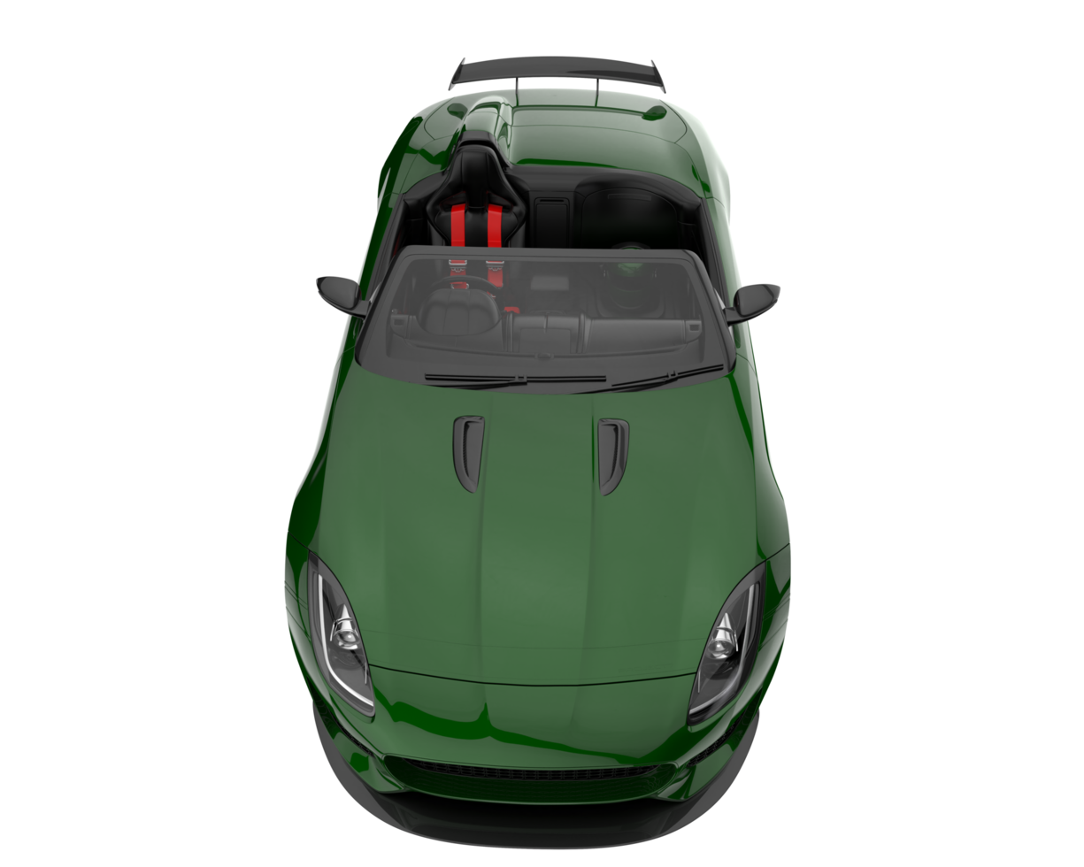 Sport car isolated on transparent background. 3d rendering - illustration png