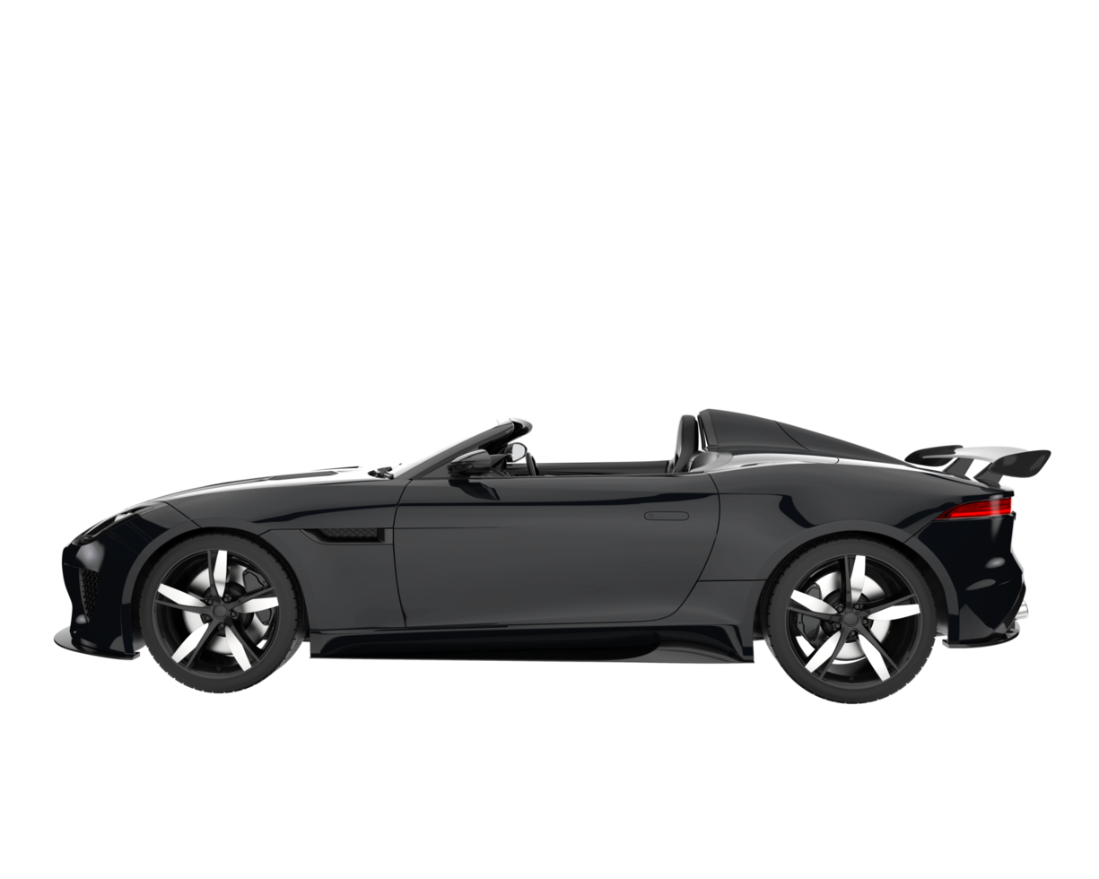 voiture de sport isolée sur fond transparent. rendu 3d - illustration png