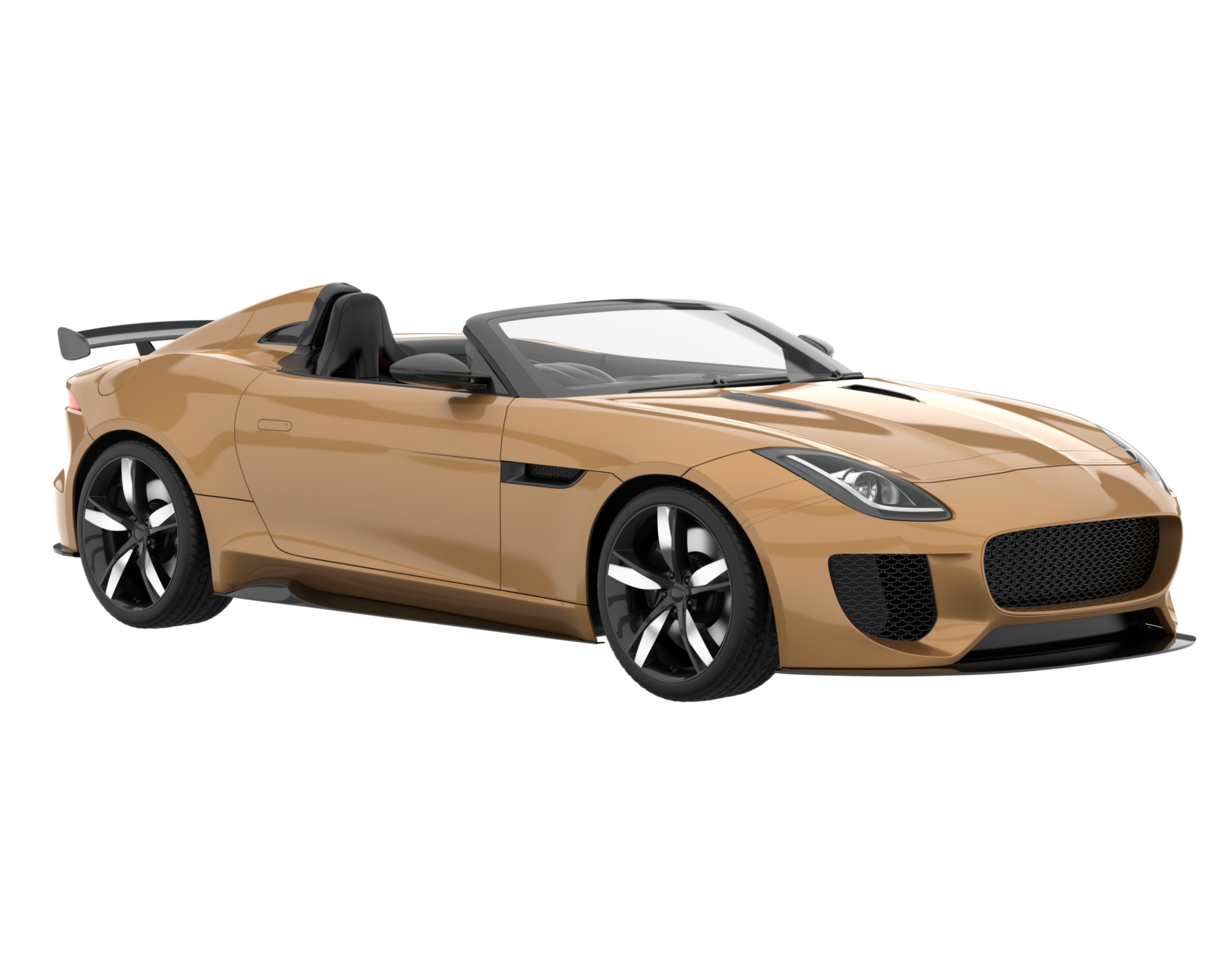 Sport car isolated on transparent background. 3d rendering - illustration png