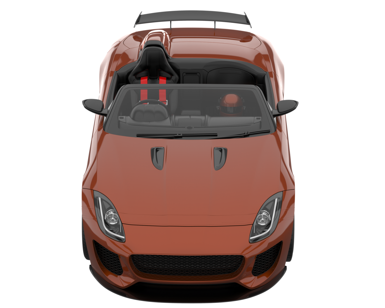 Sport car isolated on transparent background. 3d rendering - illustration png