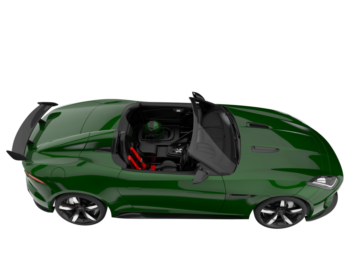 Sport car isolated on transparent background. 3d rendering - illustration png