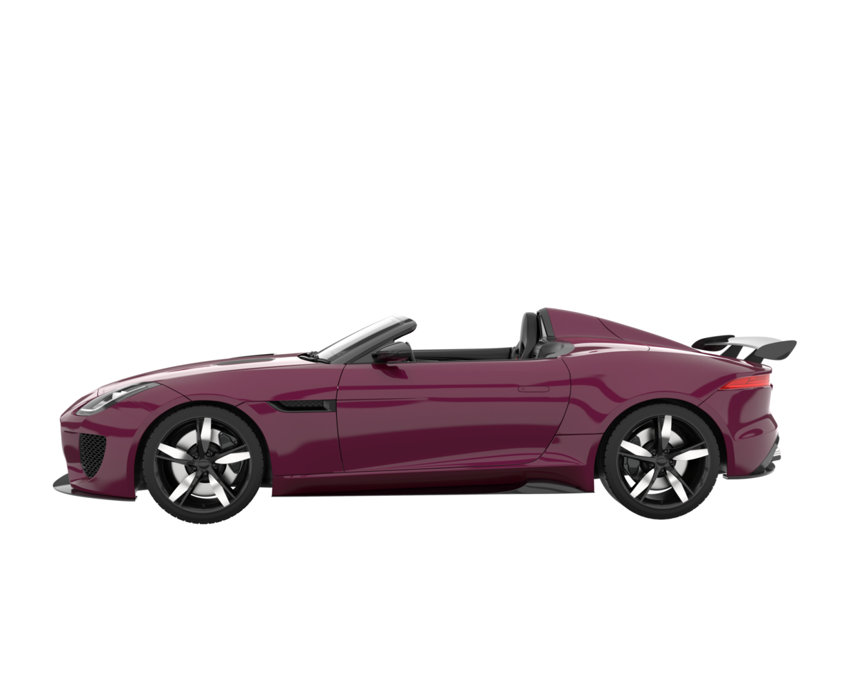 Sport car isolated on transparent background. 3d rendering - illustration png