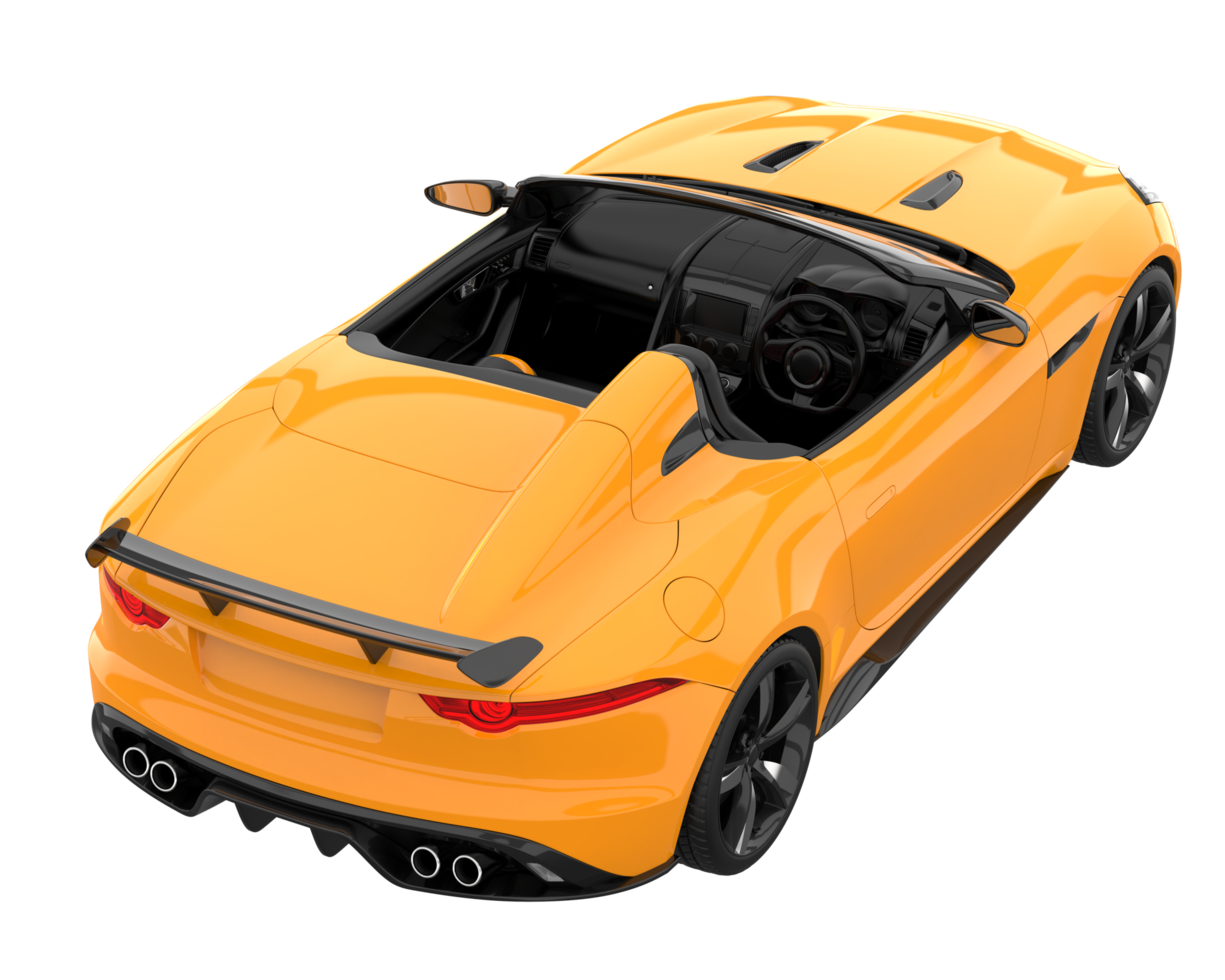 Sport car isolated on transparent background. 3d rendering - illustration png