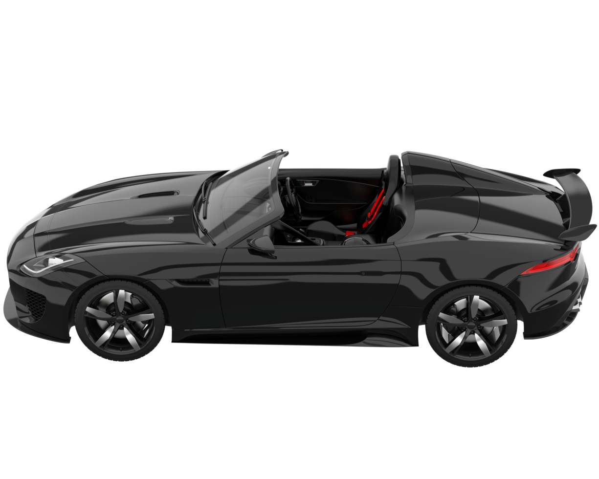 Sport car isolated on transparent background. 3d rendering - illustration png
