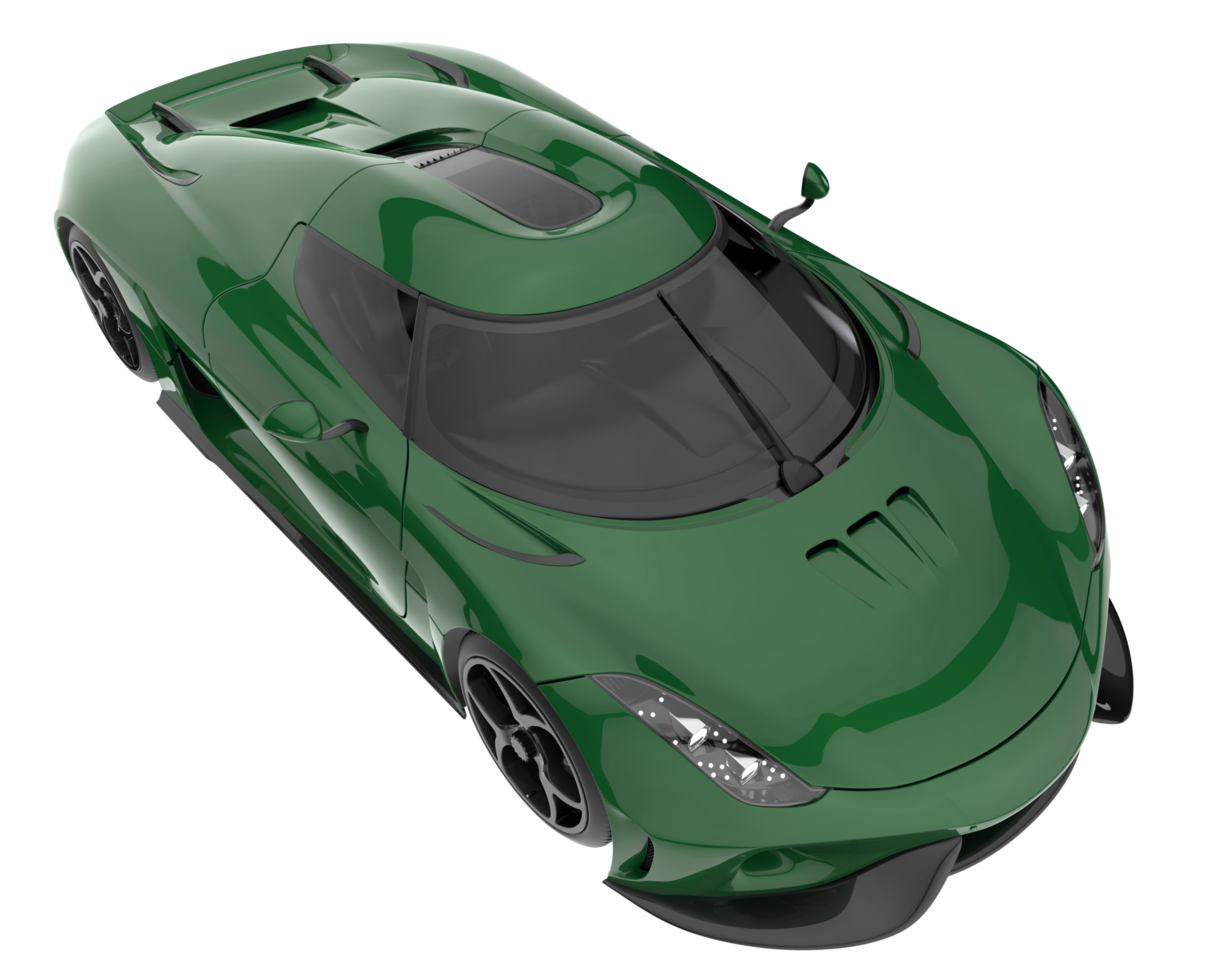 Sport car isolated on transparent background. 3d rendering - illustration png