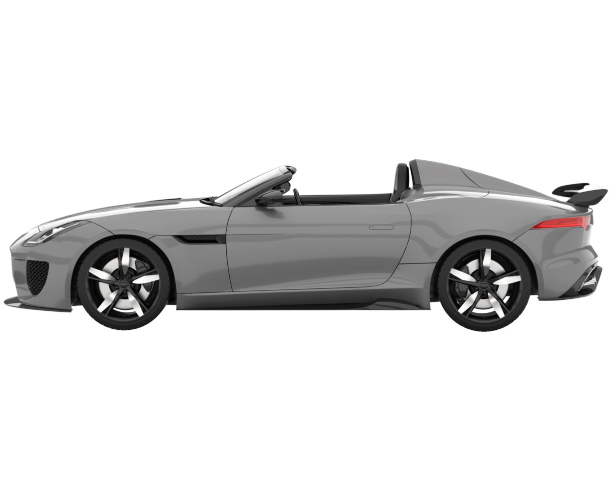 voiture de sport isolée sur fond transparent. rendu 3d - illustration png