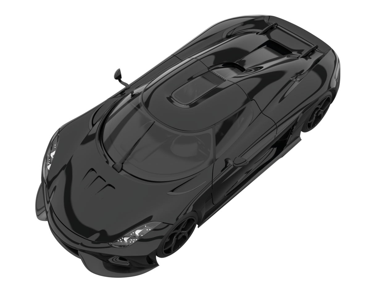 Sport car isolated on transparent background. 3d rendering - illustration png