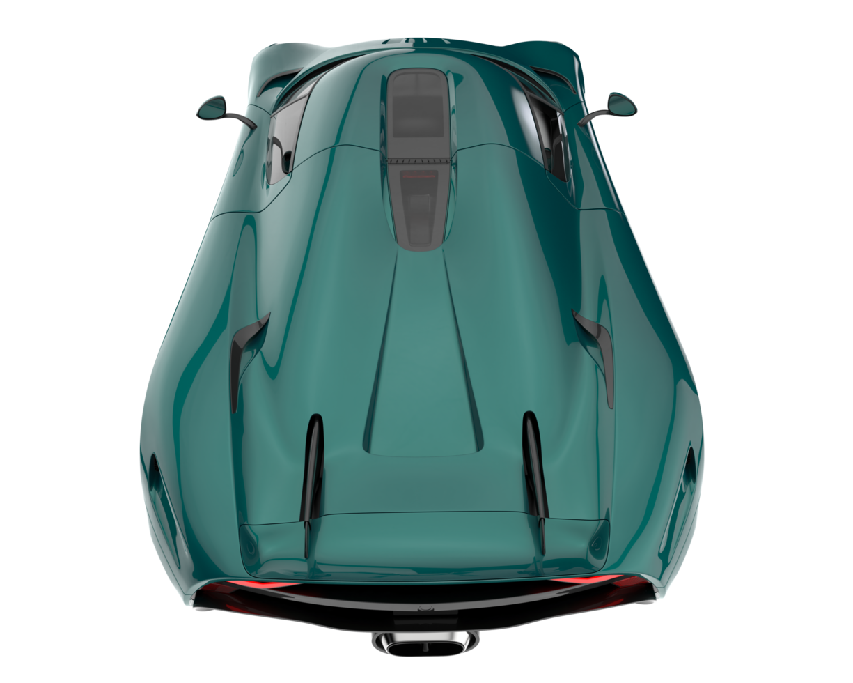 Sport car isolated on transparent background. 3d rendering - illustration png