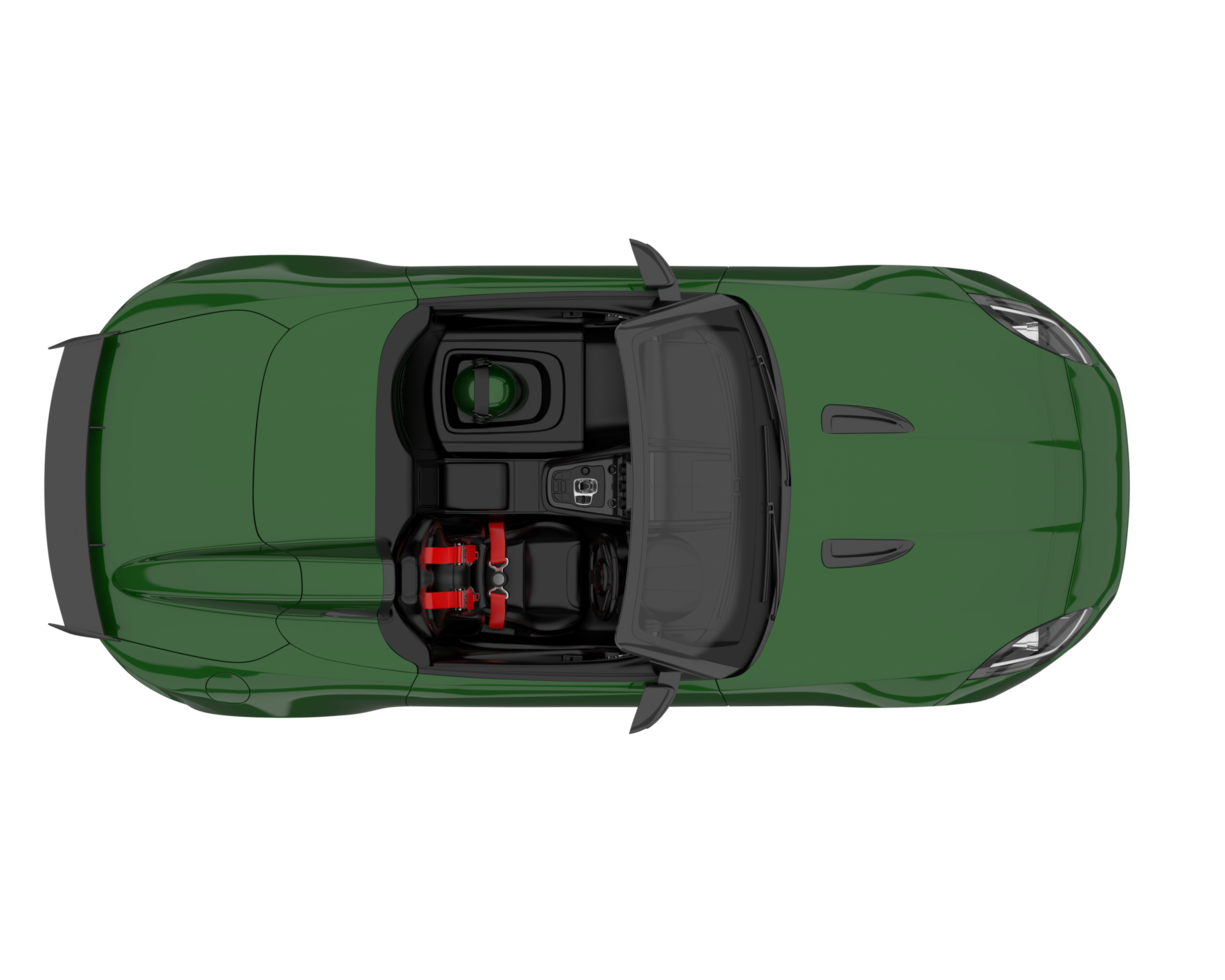Sport car isolated on transparent background. 3d rendering - illustration png