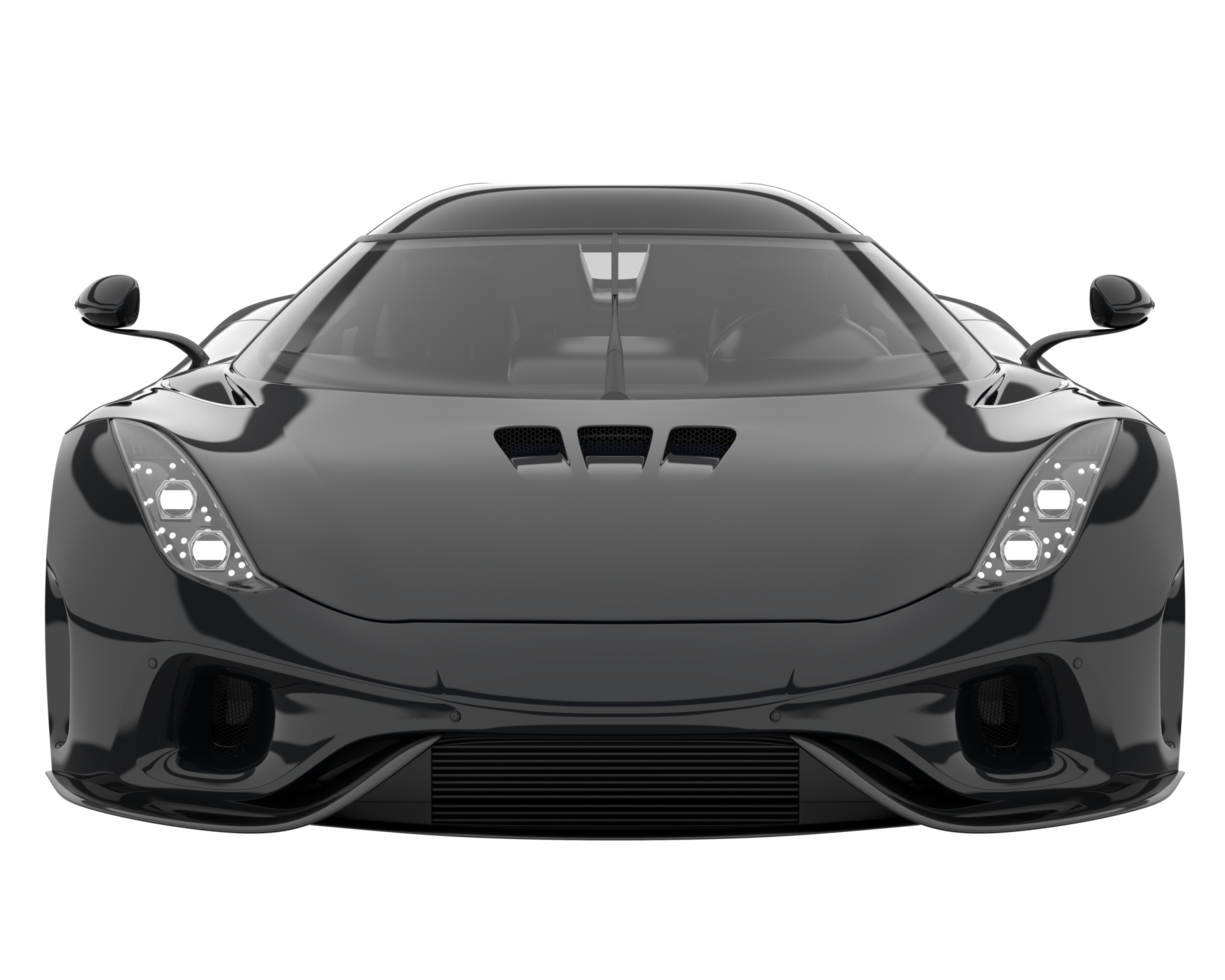 Sport car isolated on transparent background. 3d rendering - illustration png