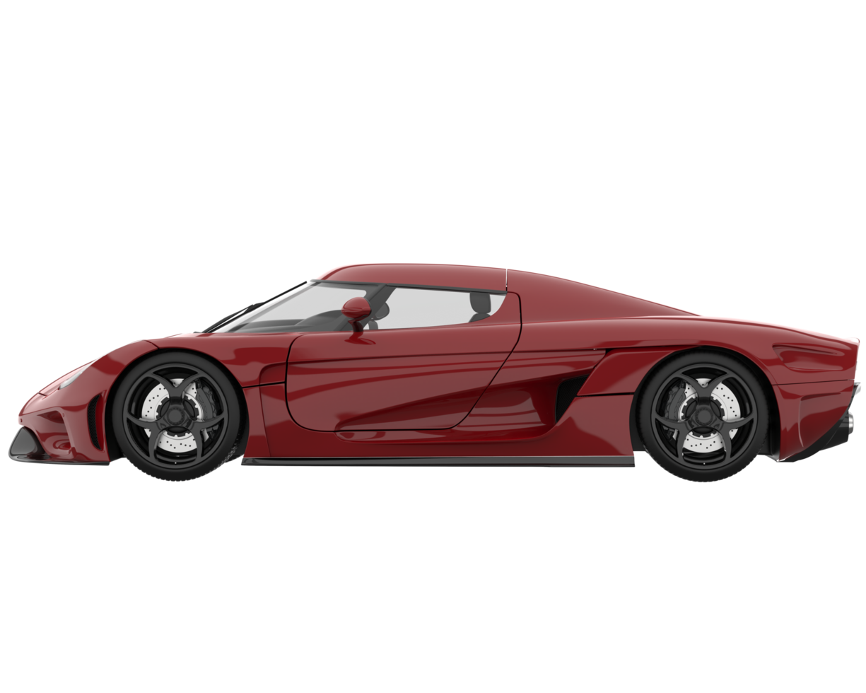 voiture de sport isolée sur fond transparent. rendu 3d - illustration png