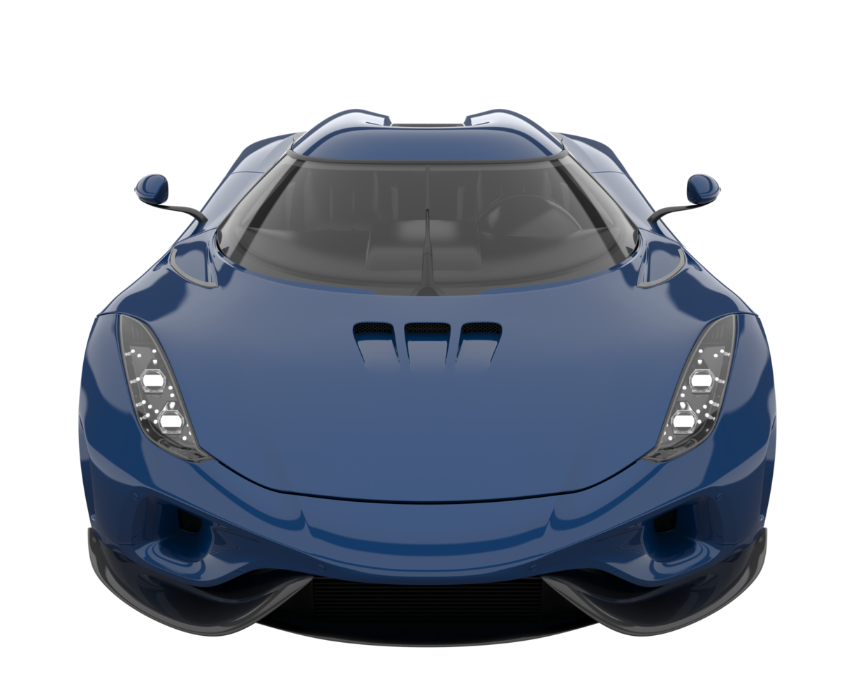 Sport car isolated on transparent background. 3d rendering - illustration png
