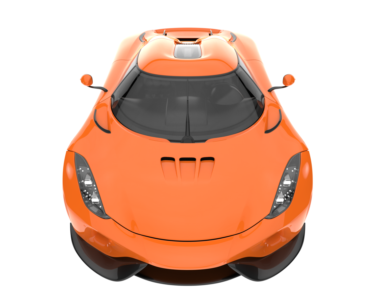 Sport car isolated on transparent background. 3d rendering - illustration png