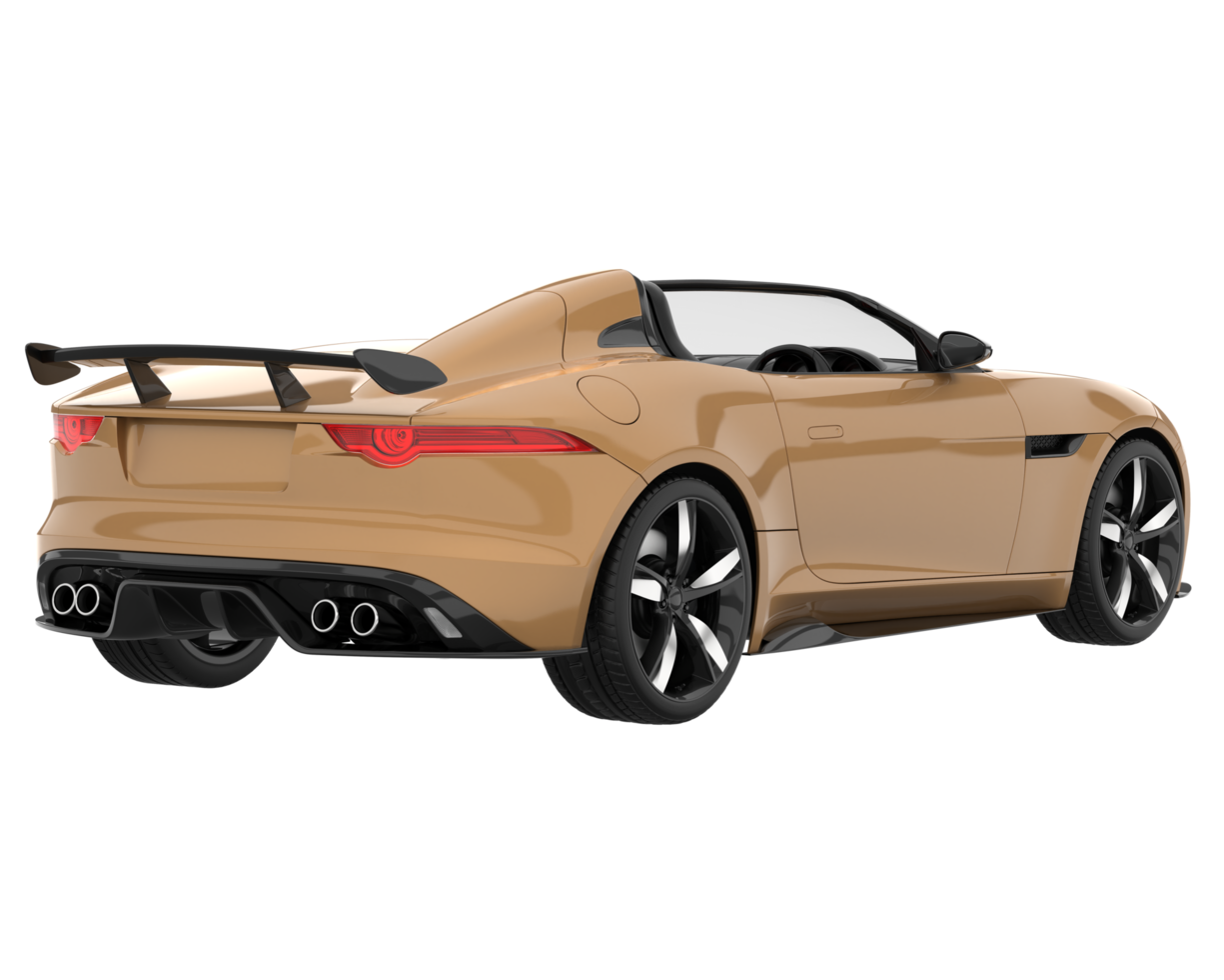Sport car isolated on transparent background. 3d rendering - illustration png