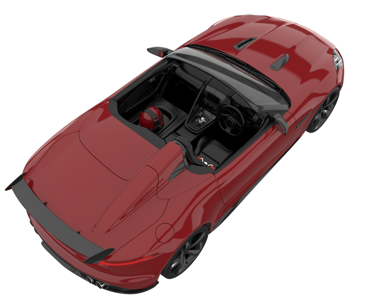 Sport car isolated on transparent background. 3d rendering - illustration png