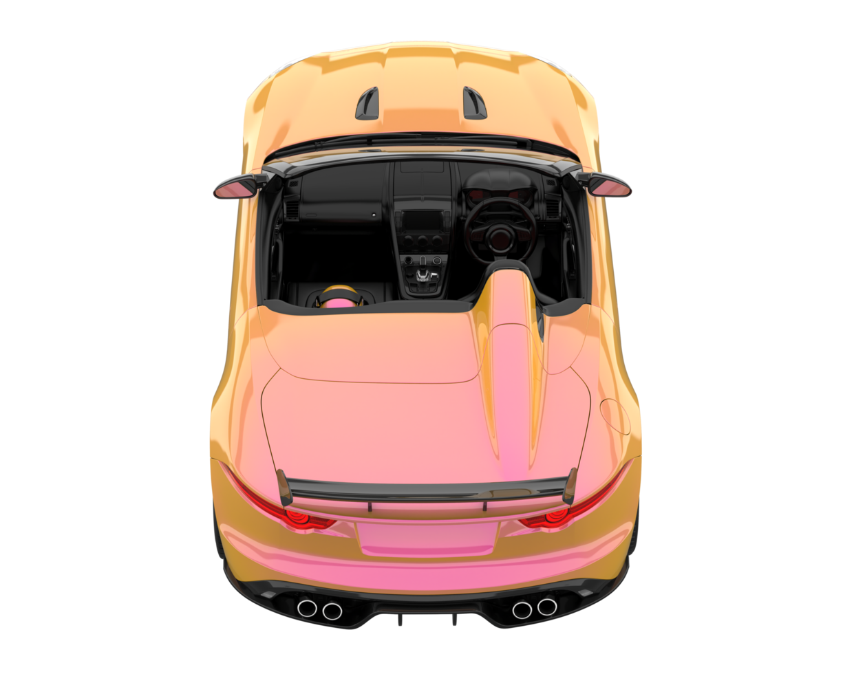 Sport car isolated on transparent background. 3d rendering - illustration png