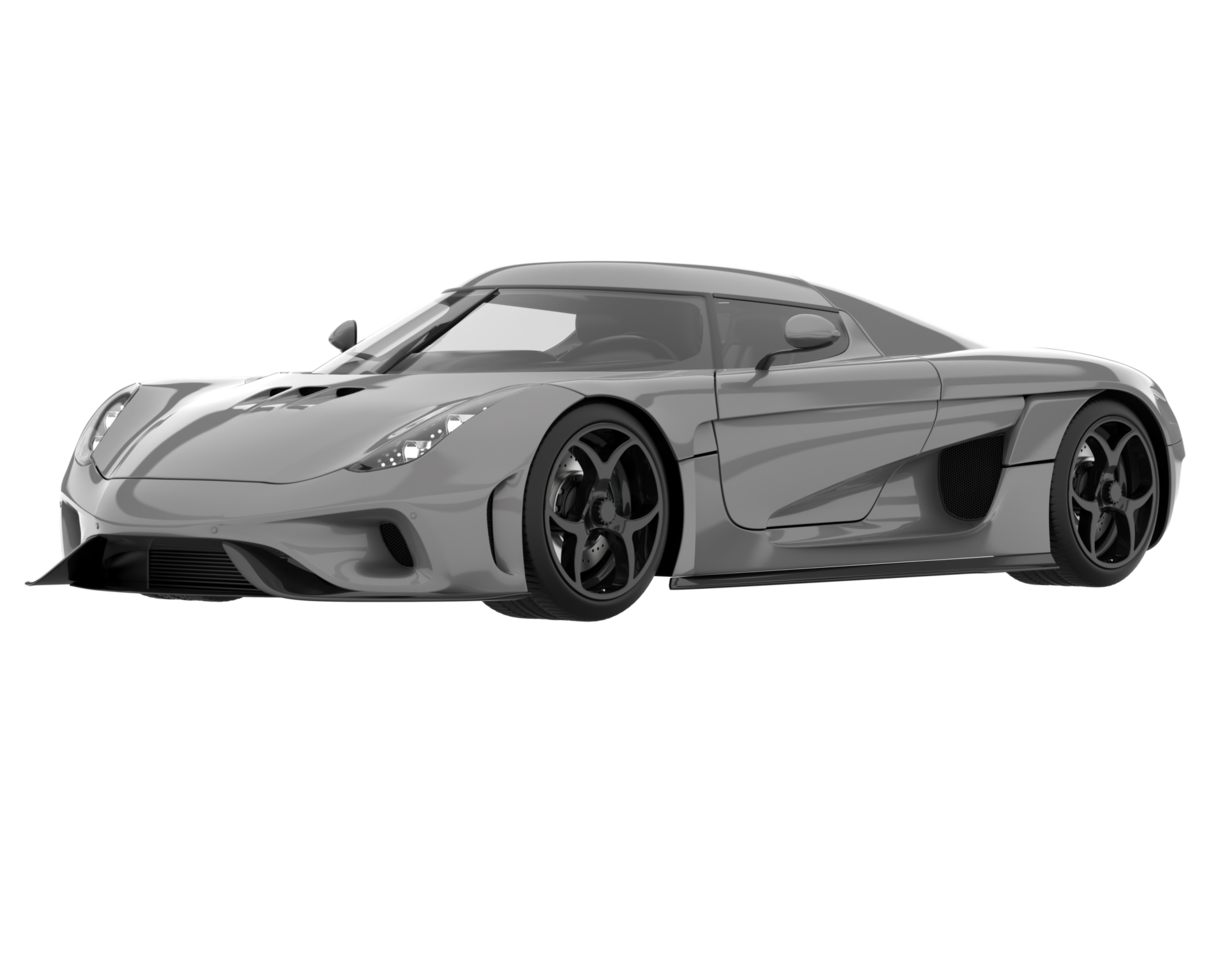 Sport car isolated on transparent background. 3d rendering - illustration png