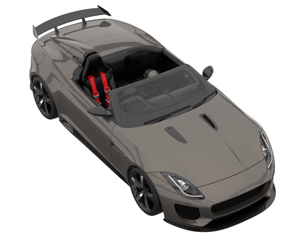 Sport car isolated on transparent background. 3d rendering - illustration png
