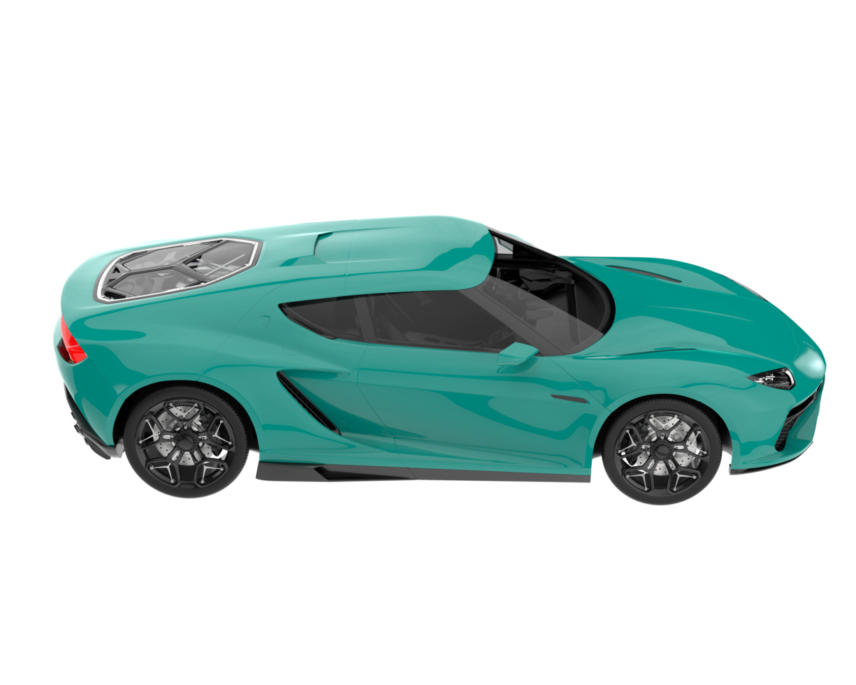 Sport car isolated on transparent background. 3d rendering - illustration png