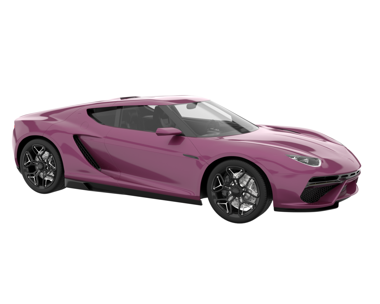 Sport car isolated on transparent background. 3d rendering - illustration png