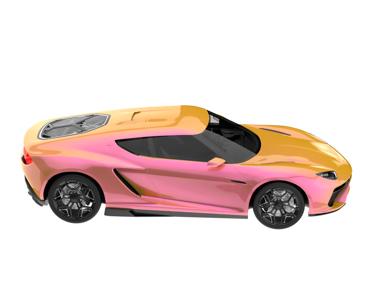 Sport car isolated on transparent background. 3d rendering - illustration png