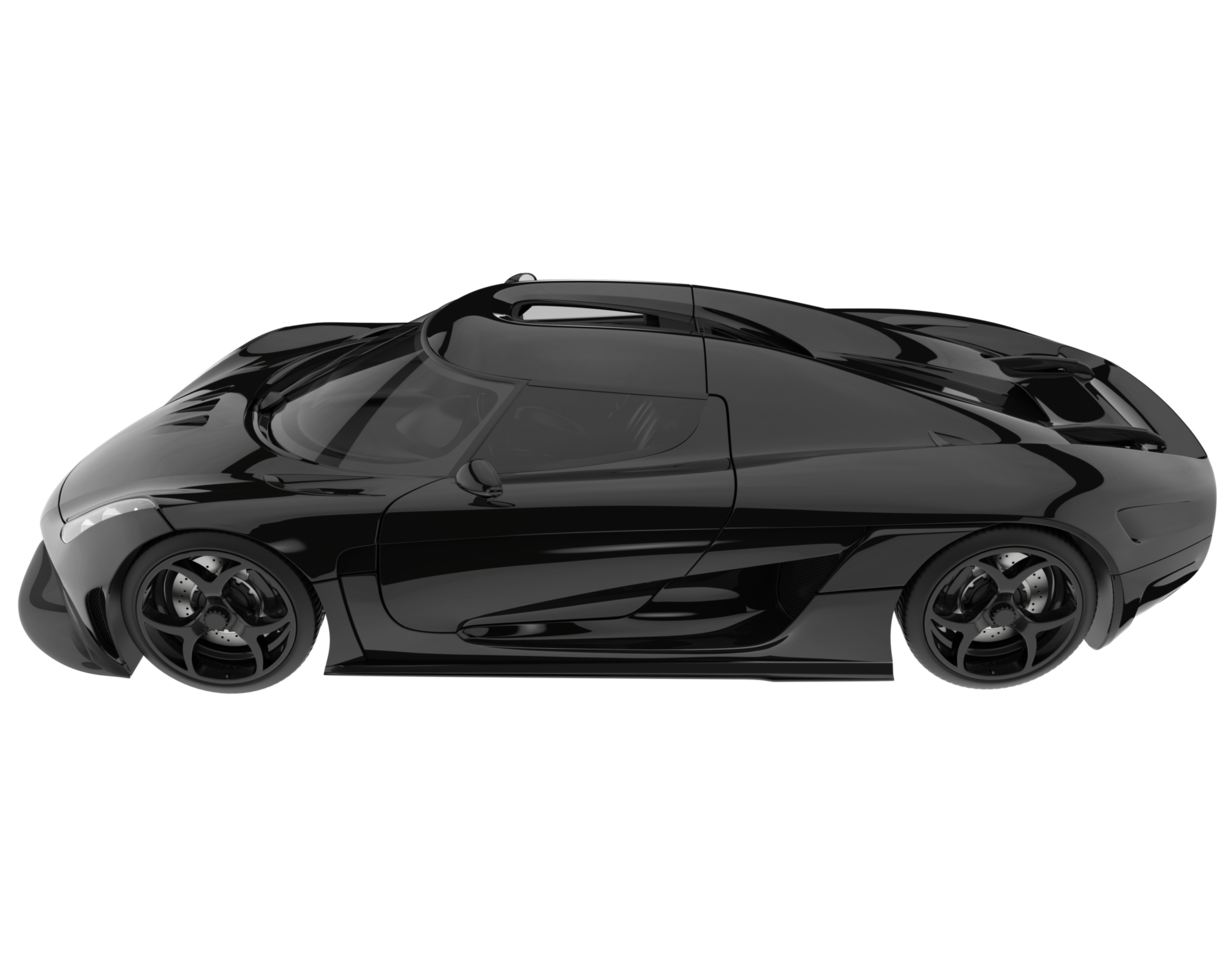 Sport car isolated on transparent background. 3d rendering - illustration png