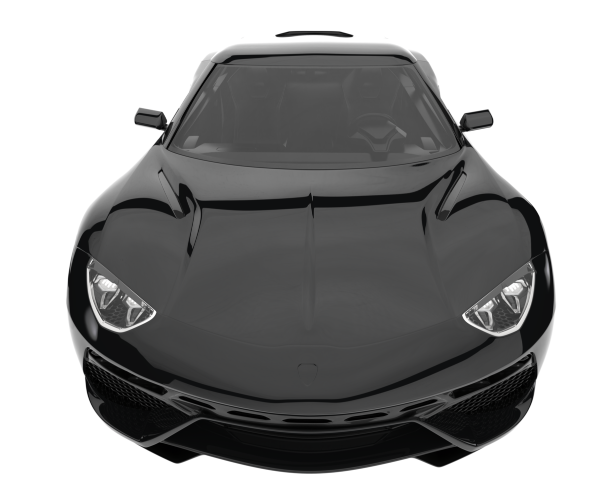 Sport car isolated on transparent background. 3d rendering - illustration png