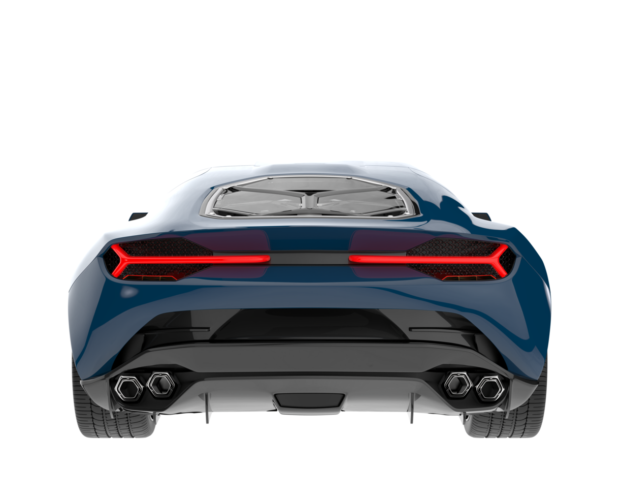 Sport car isolated on transparent background. 3d rendering - illustration png