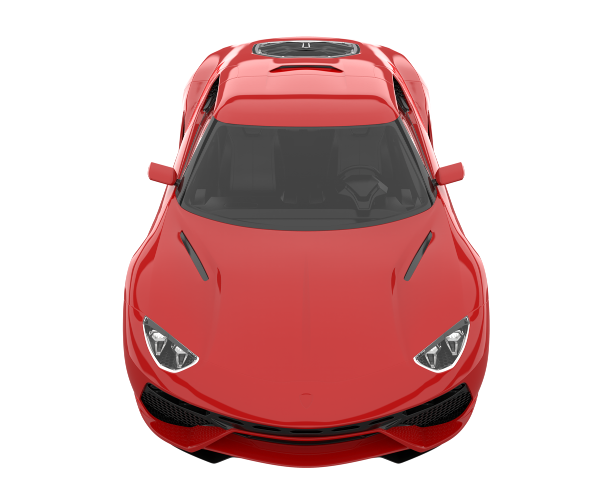 Sport car isolated on transparent background. 3d rendering - illustration png