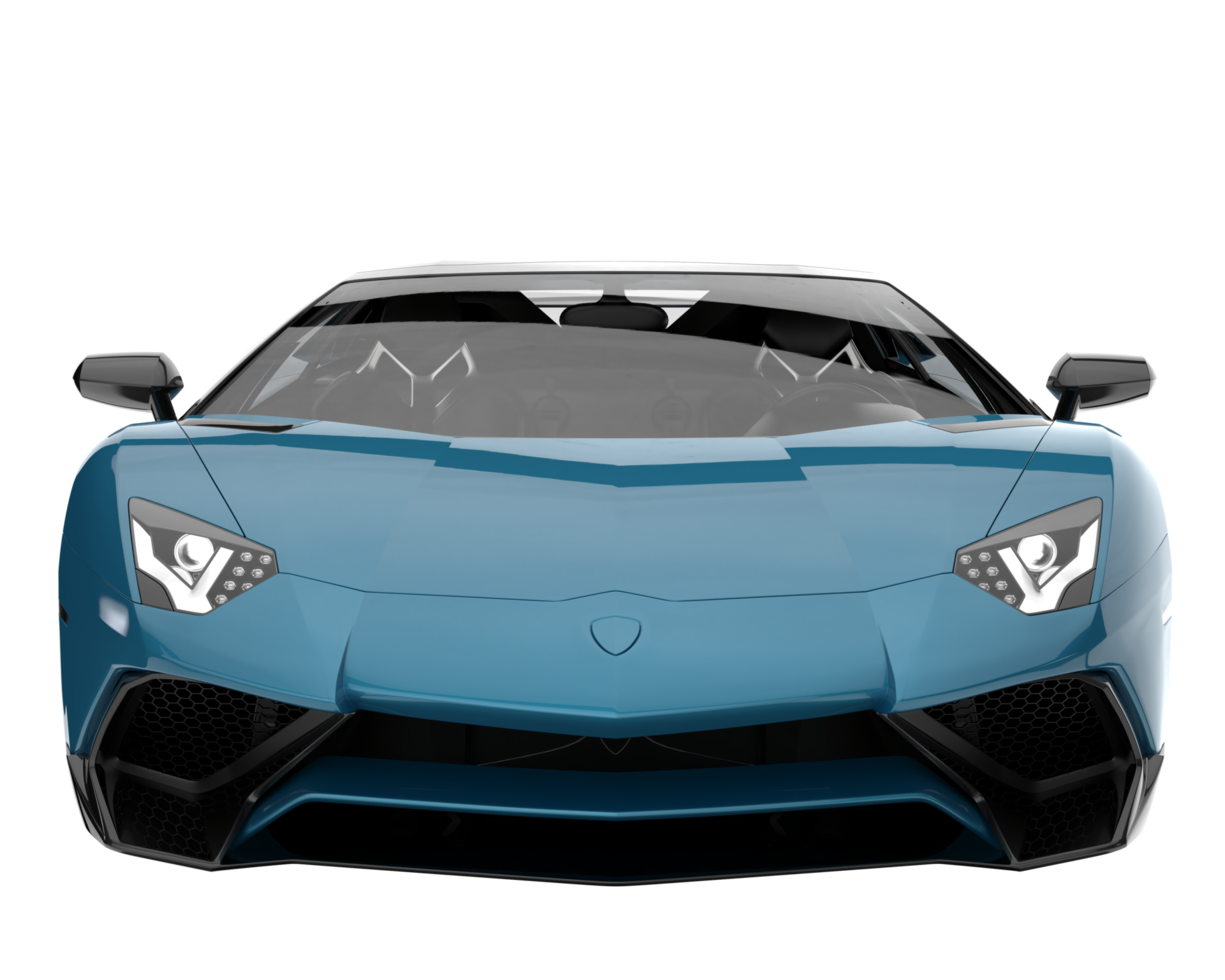 Sport car isolated on transparent background. 3d rendering - illustration png