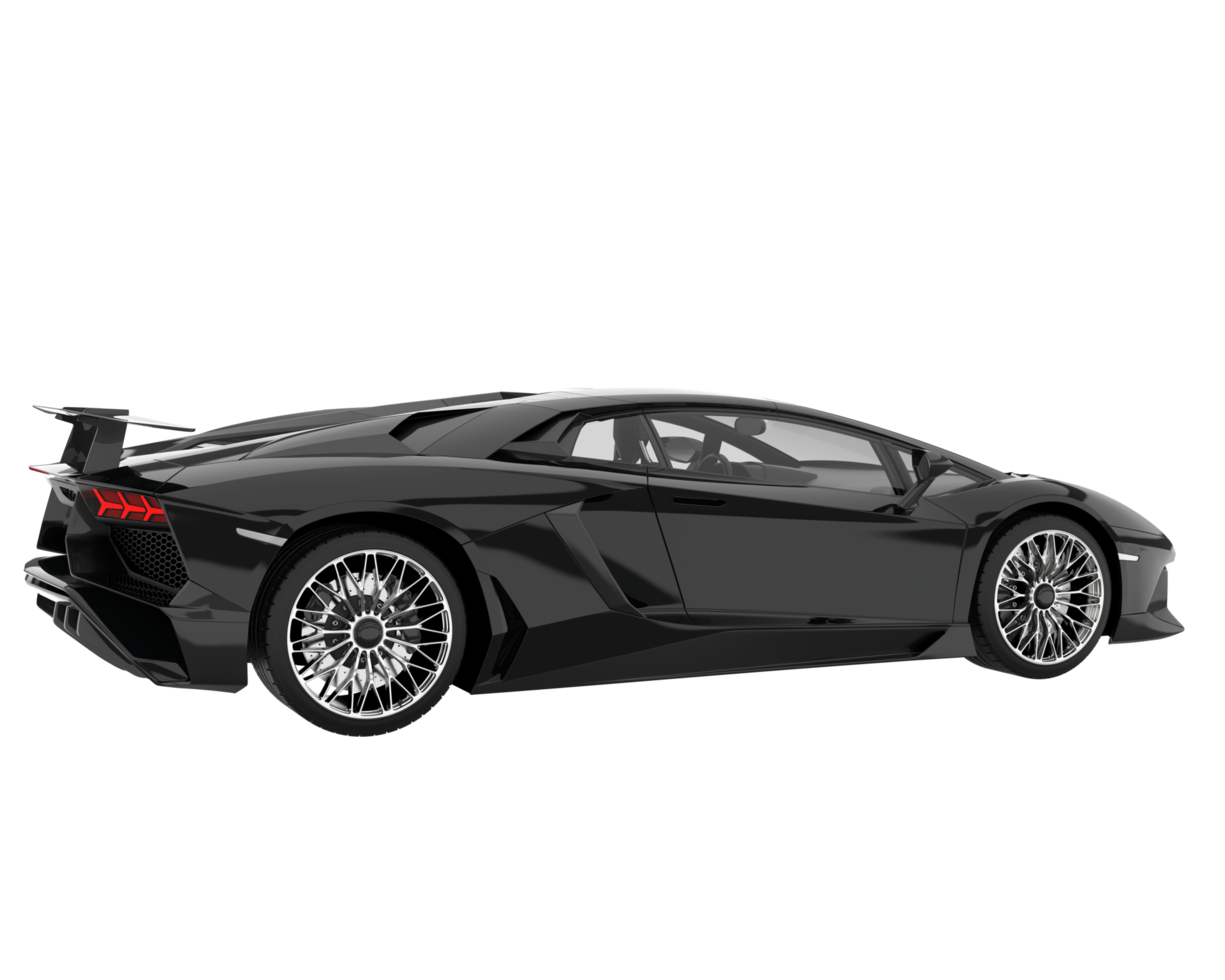 Sport car isolated on transparent background. 3d rendering - illustration png