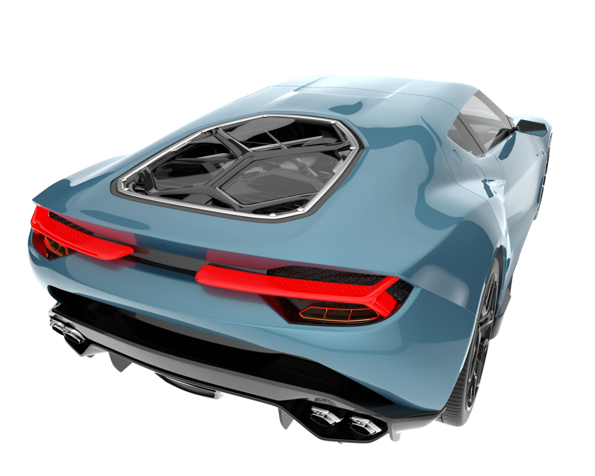 Sport car isolated on transparent background. 3d rendering - illustration png