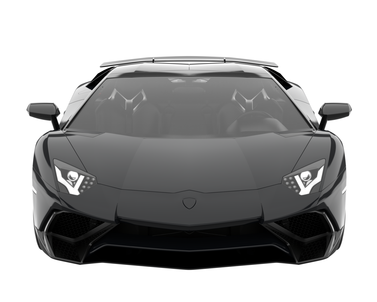 Sport car isolated on transparent background. 3d rendering - illustration png