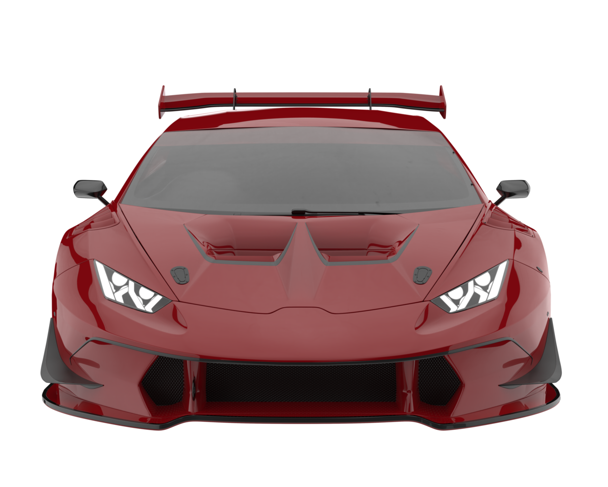 Sport car isolated on transparent background. 3d rendering - illustration png