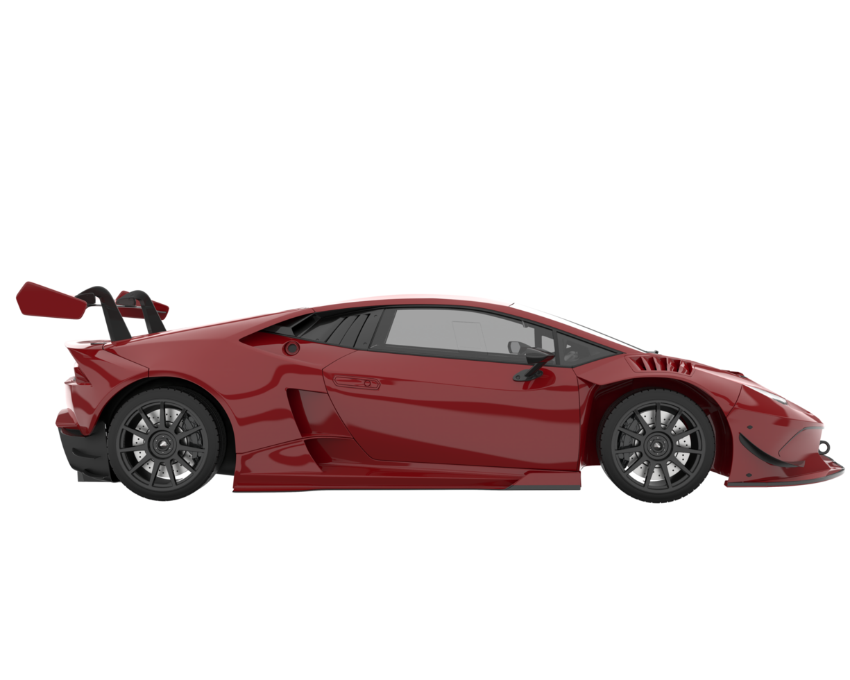 Sport car isolated on transparent background. 3d rendering - illustration png