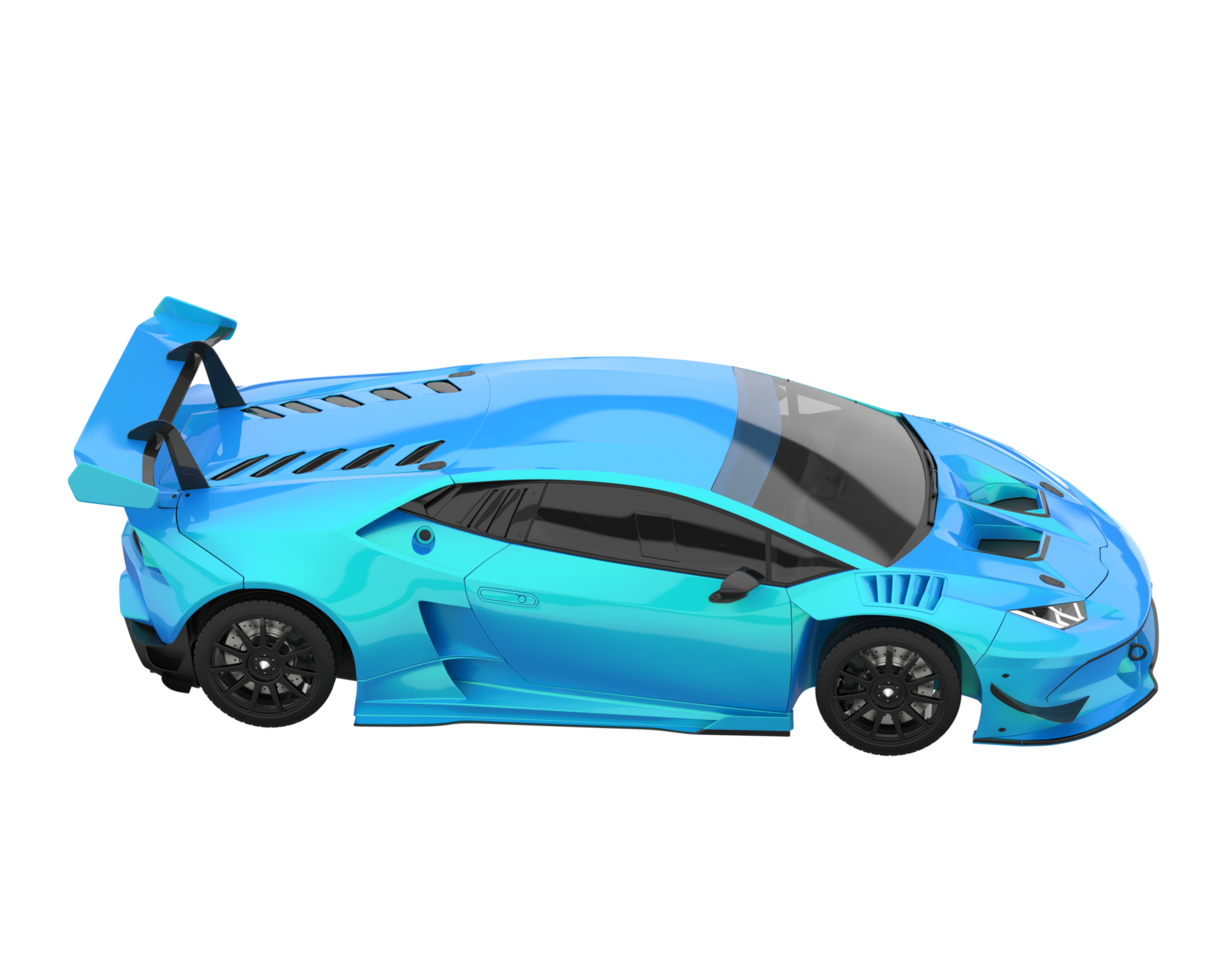 Sport car isolated on transparent background. 3d rendering - illustration png